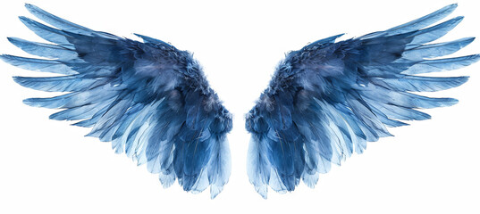 Angel wings, white background