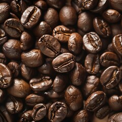 Fototapeta premium roasted coffee beans , detailed close up