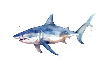world raster raster Animals Shark underwater watercolor