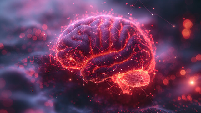 脳のニューロンイメージ