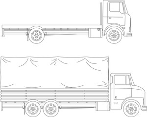 Adobe Illustrator Artwork vector sketch illustration design car truck transportation equipment war transport