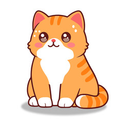 cute cat cartoon illustration
