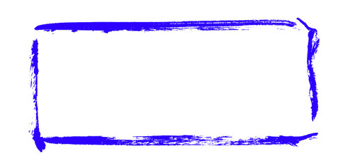 Grunge Rahmen mit blauer Farbe und Textfreiraum