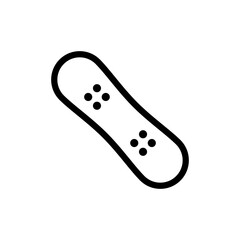 Adobe Illustrator ArtworkSnowboard icon vector. Winter sport illustration sign. Sport symbol or logo.