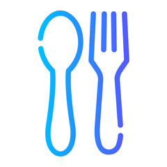 cutlery Line Gradient Icon