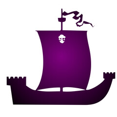 pirate skull with sword