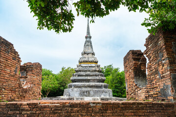 The Two Stupas on Khai Muang Hill (Black and white pagoda or TWO BROTHERS PAGODA) at Hua Khao,...