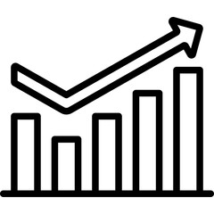 Increasing Stocks Graphic Icon