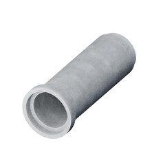 Reinforced concrete pipe isometric icon