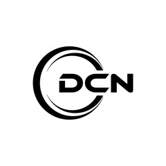 DCN letter logo design in illustration. Vector logo, calligraphy designs for logo, Poster, Invitation, etc.