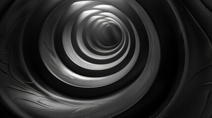 Abstract 3D Tunnel Dark Background