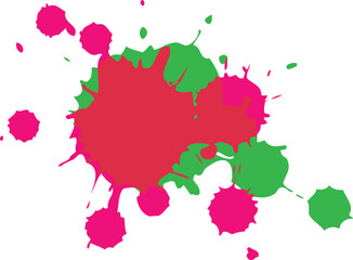 abstract pink green red vector color background of paint splashes. splatter paint color background design. illustration vector design Web