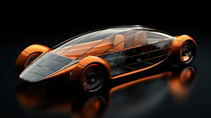 Solar paneled car