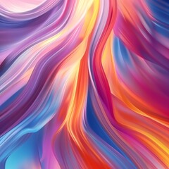 Obraz premium The Image is a Colorful, Abstract Painting With a Lot of Different Colors