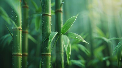 Artistic Bamboo Shoots