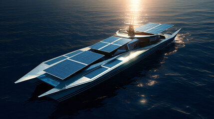 Solar powered yachts sail transportation