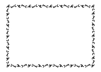 rectangle a4 frame, border frame graphic simple, art line frame