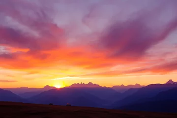  Sunset at mountain background © artwiyana