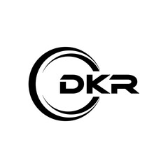 DKR Letter Logo Design, Inspiration for a Unique Identity. Modern Elegance and Creative Design. Watermark Your Success with the Striking this Logo.