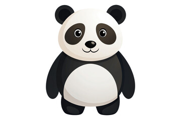 cartoon panda on a transparent background
