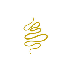Gold Abstract Scribble