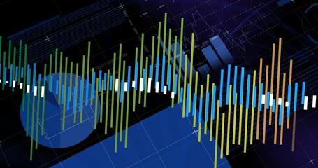 Image of financial data processing and statistics