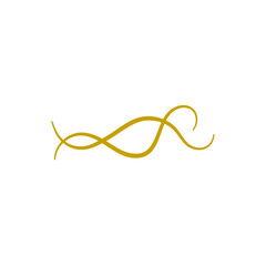 Vector Graceful Golden Arch Lines