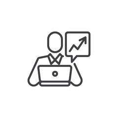 Business Analyst line icon