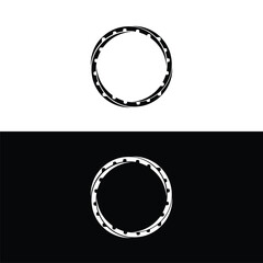 Joined circle vector logo template design . Circle icon illustration  design