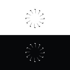 Joined circle vector logo template design . Circle icon illustration  design