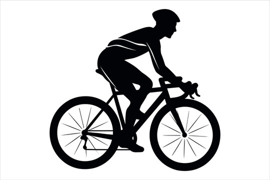cycling man silhouette icon set, cycle silhouette free, bicycle silhouette vector, bicycle man silhouette