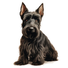 Scottish Terrier Clipart isolated on white background