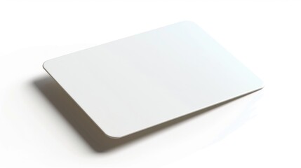 Blank USA Social Security Card for Document Identification - Isolated on White Background