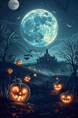 Spooky Haunted Halloween Night