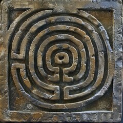 Chartres Labyrinth - Simply Find Your Way to the Exit without Err. 0309b