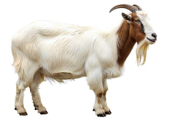 Fototapeta premium Goat isolated on white background Generative Ai 