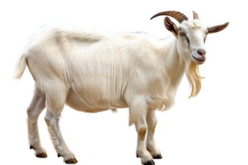 Naklejka na ściany i meble Goat isolated on white background Generative Ai 