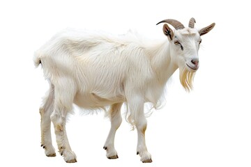 Obraz na płótnie Canvas Goat isolated on white background Generative Ai 