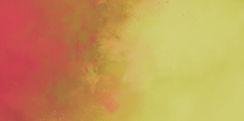 Red and yellow watercolor background texture design .abstract red and yellow watercolor painting background .Abstract panorama banner watercolor paint creative concept .