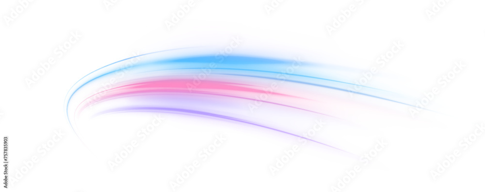 Poster a colorful motion background of city light trails. luminous green neon waves png. colored shiny spar