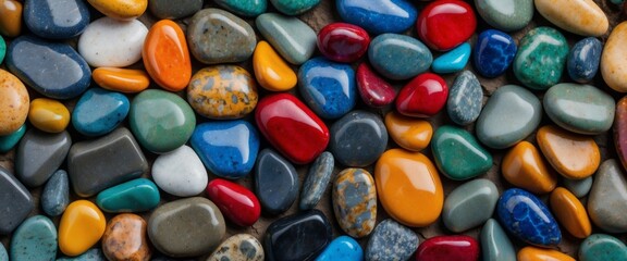 Fototapeta na wymiar Pure colorful stone and gravel background with high quality photos.