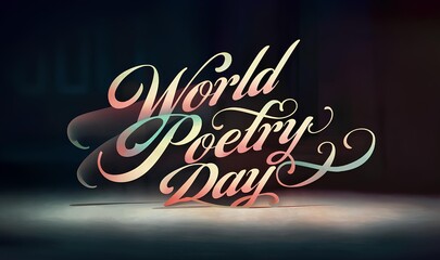 Minimalistic World Poetry Day Background , Poetic Minimalism