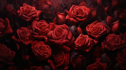 Majestic Red Roses Feature
