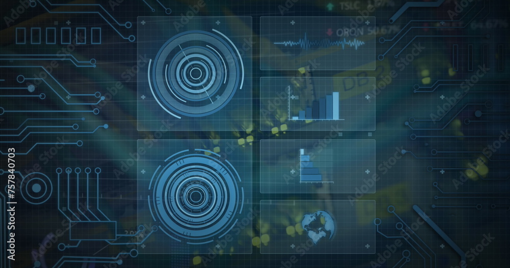 Poster image of scopes scanning over cables in computer server