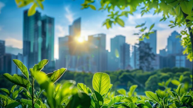 Concept of modern cities and environmental technologies. Sustainable development goals. SDGs.