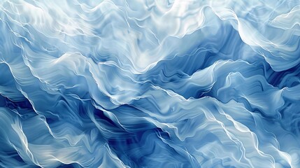 Water Waves in Blue Ocean Generative AI - obrazy, fototapety, plakaty