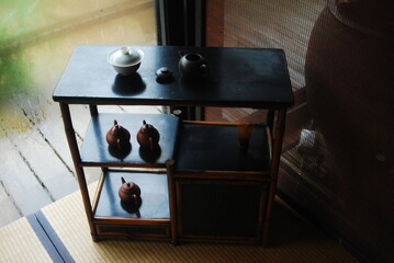 CHINESE TEA POT stove in a kitchen