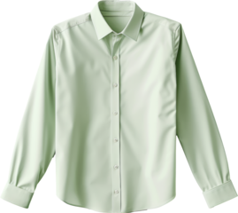 pastel green t-shirt isolated on white or transparent background,transparency 