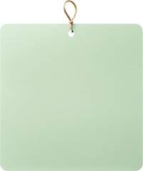 pastel green price tag isolated on white or transparent background,transparency 