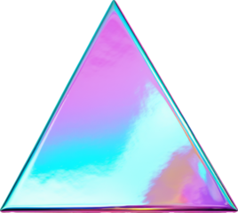 price tag,triangle price tag in holographic color isolated on white or transparent background,transparency